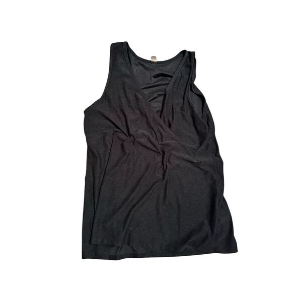 Beyond Yoga Women's Gray Maternity nursing   cross front Tank Top Size L beyond - Picture 1 of 6